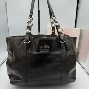 Coach (2010) Madison Mia Patent Leather Tote.